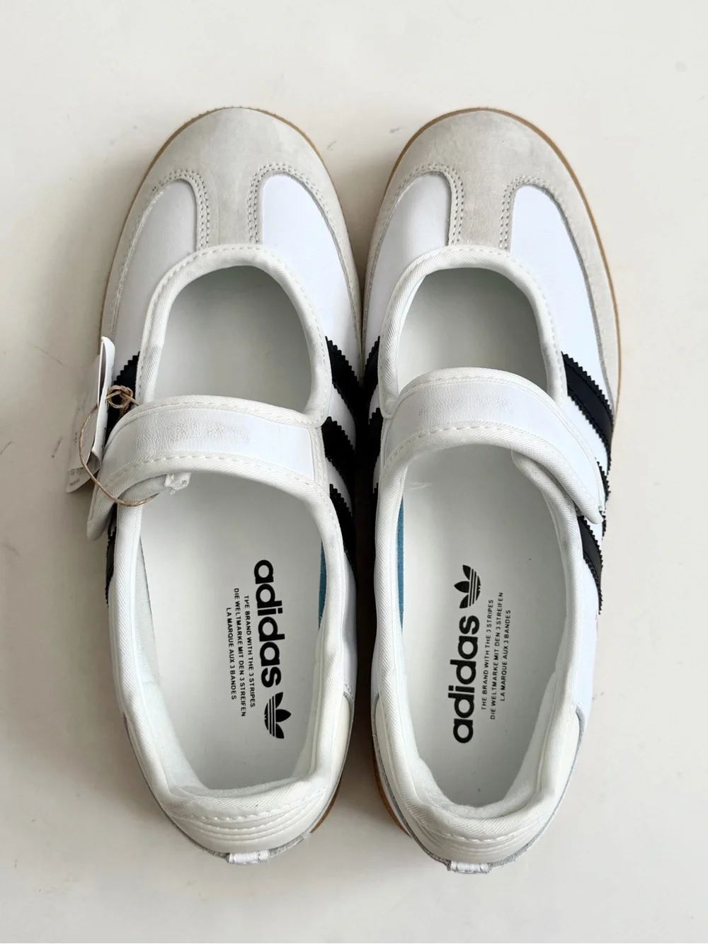 adidas Samba Mary Jane Sneakers in White, Black, Gum
